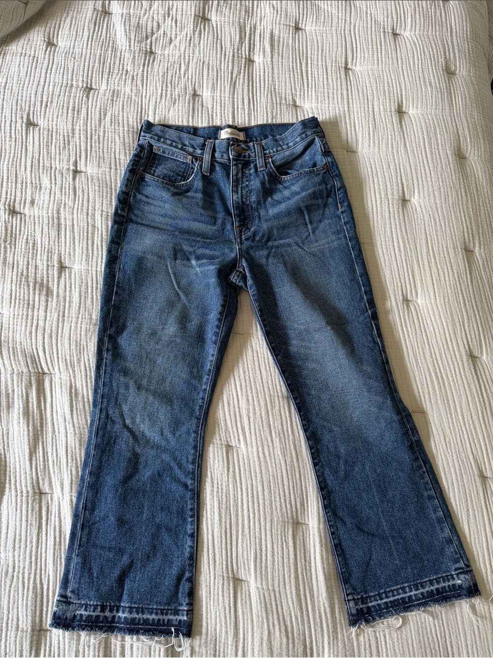 Madewell Retro Crop Bootcut 100% Cotton Jeans